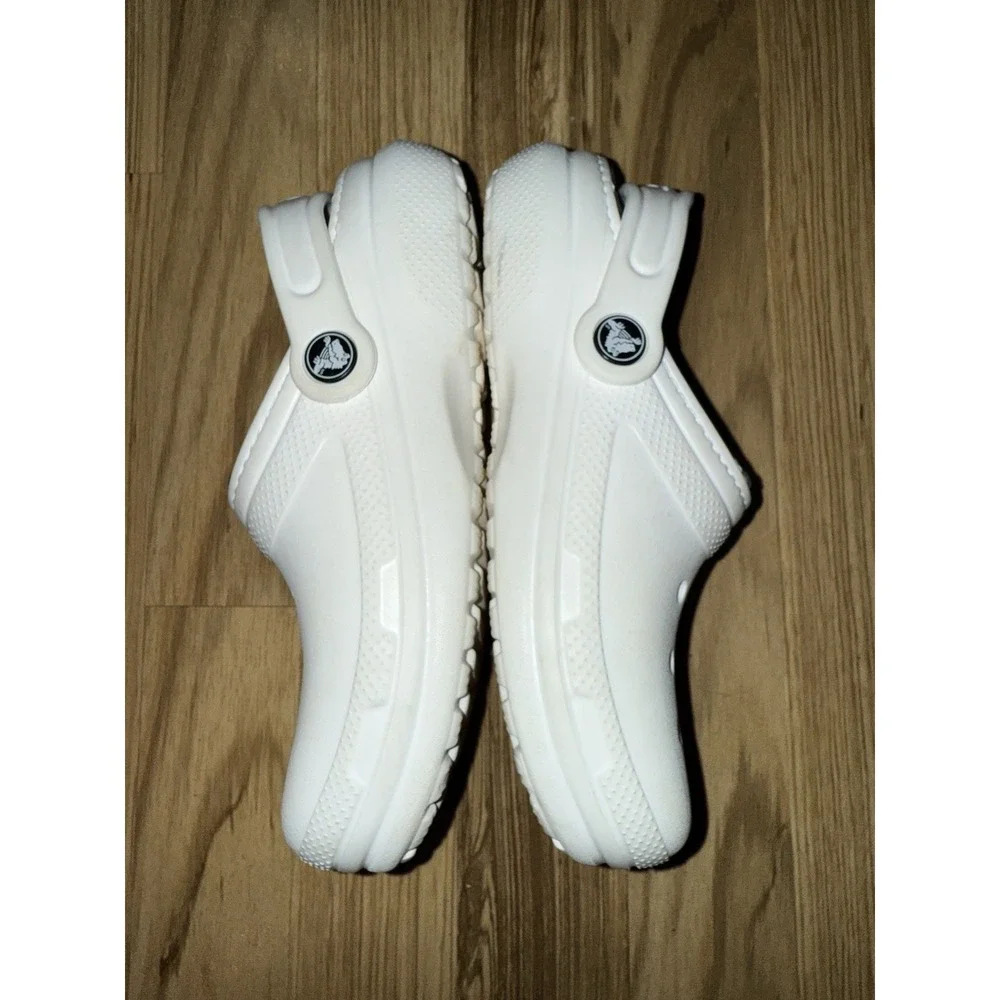 Crocs Boys‎ J2 Fur Lined Rubber Slip On Clog White
